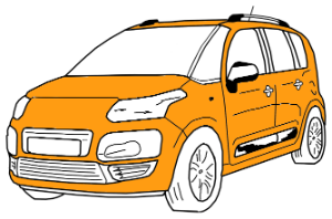 полная покраска citroen c3 picasso